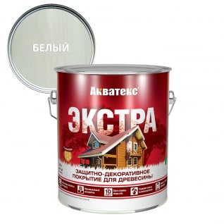 Акватекс-Экстра деревозащитное средство Белый 2,7 л