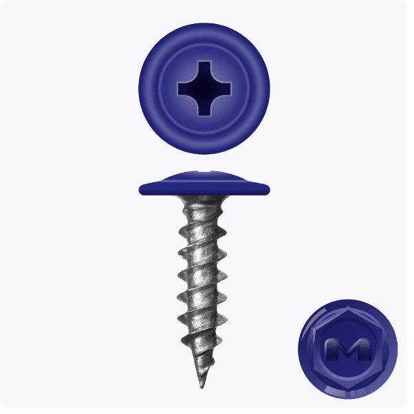 Саморез ПШ ТАЙВАНЬ острый 4.2*25 мм (5002) Ультрамариново-синий (шт)