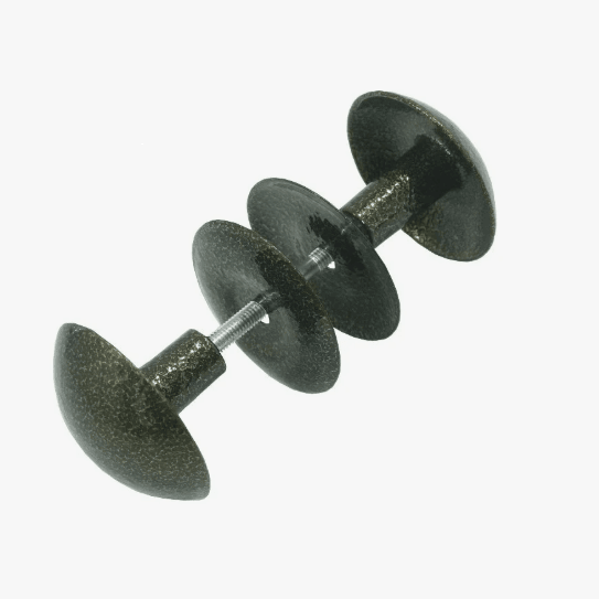 Ручка-кнопка РК2-1 алюминий пол.бронза (шт)