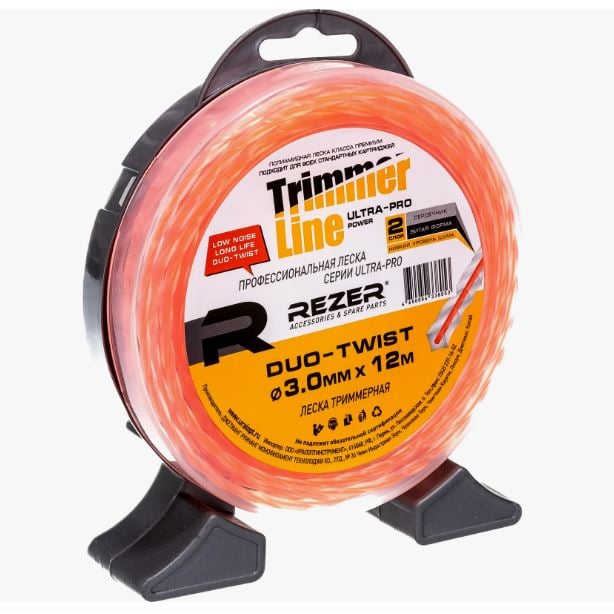Леска Ultra-pro DUOTWIST 3.0 мм 12 м витой квадрат с сердечком REZER (уп)
