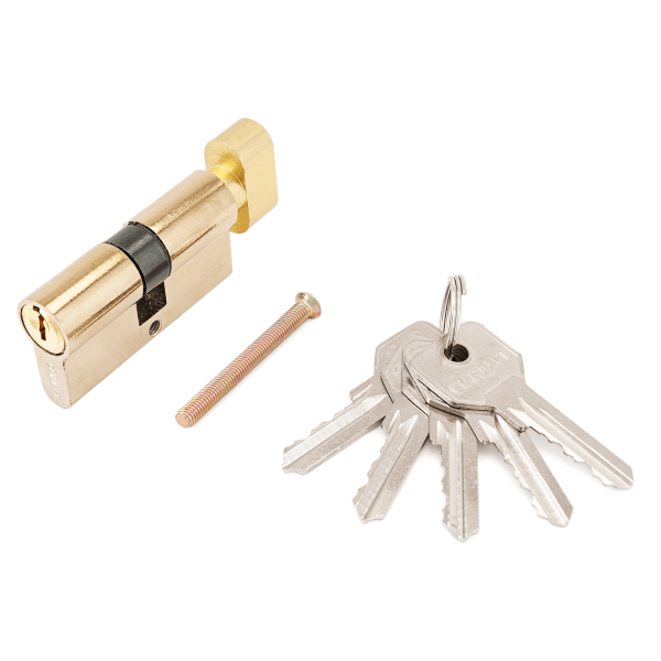 Механизм цилиндровый ключ/верт СТАНДАРТ Z.I.70B-5K BP 5кл англ. латунь/золото (шт)