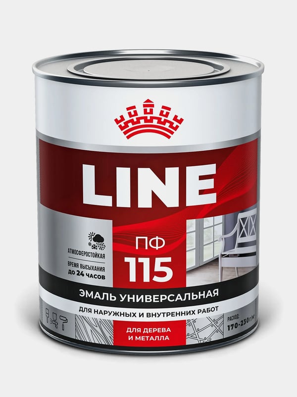 T-line эмаль ПФ-115 зеленая 0,8 кг./14 (шт)