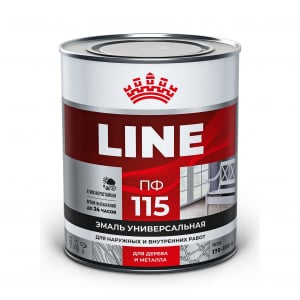 T-line эмаль ПФ-115 серая 0,8 кг./14 (шт)