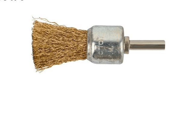 Корщетка -венчик, со шпилькой стальн. латун., волнистая проволока 24 мм (шт)