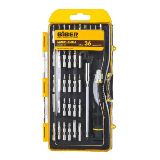 БИБЕР 84946 Набор мини-бит 36 предметов(набор)