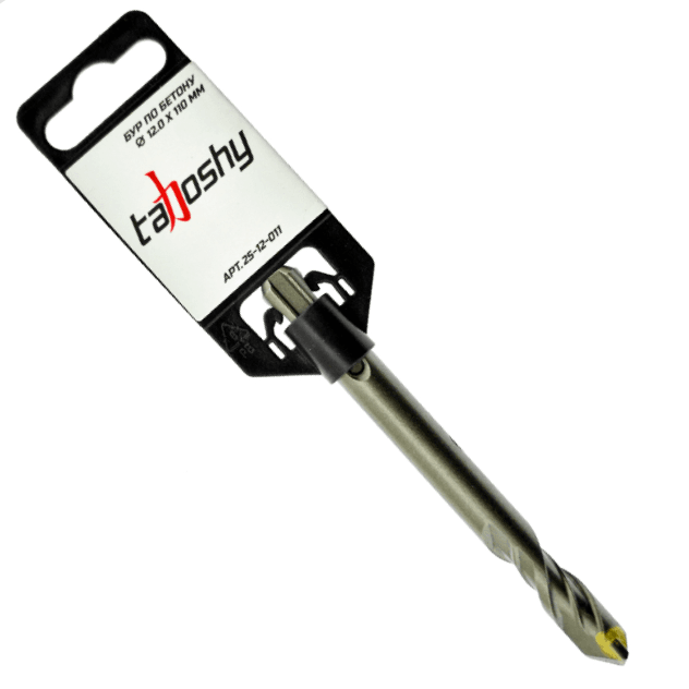 Бур по бетону SDS PLUS  12,0 х 110 мм, Tahoshy (шт)