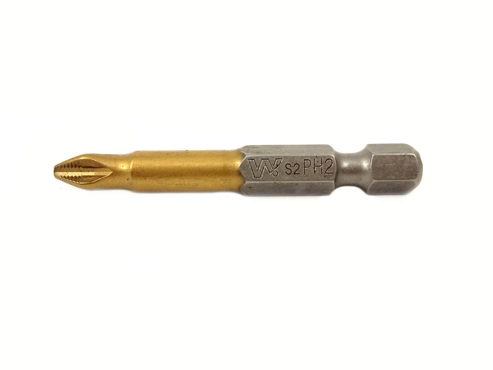 Бита PH2 х 50 TiN half-желт 10 шт. в индивидуальной упаковке  WP (962-21-0502ТН)