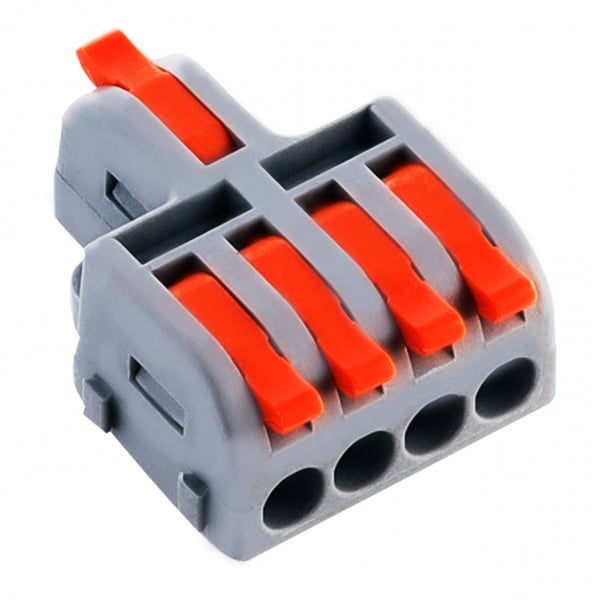 Клемма СМК проходная с рычаг.1х4 отвер. Smartbuy 0.8-4мм (шт)