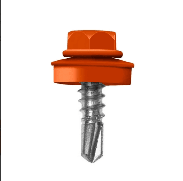 Саморез кровельный Daxmer мет/мет 5.5*19 RAL 2010 сигнально- оранжевый (шт)