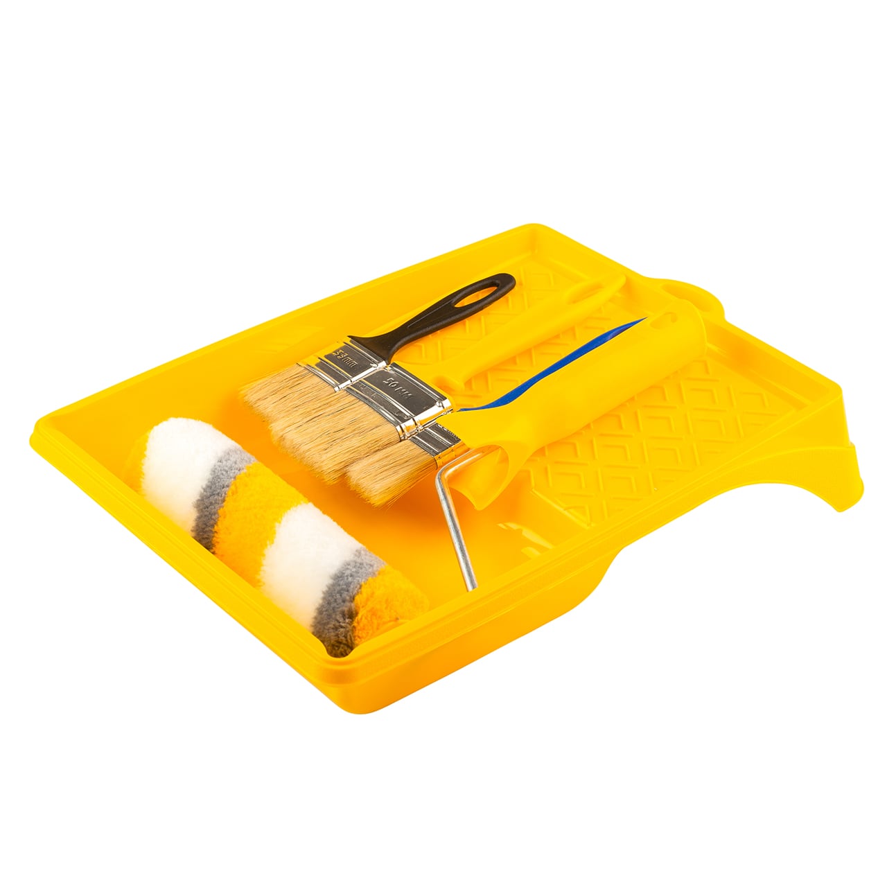 Набор "Русский маляр" 180 х 40 х 6мм, в/в 12мм, полиакрил, ванночка 330х260мм, кисти эксперт 25х8мм,