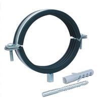 Хомут сантехнический, шпилька+дюбель, 2 1/2", диаметр 72-78мм, (шт.)