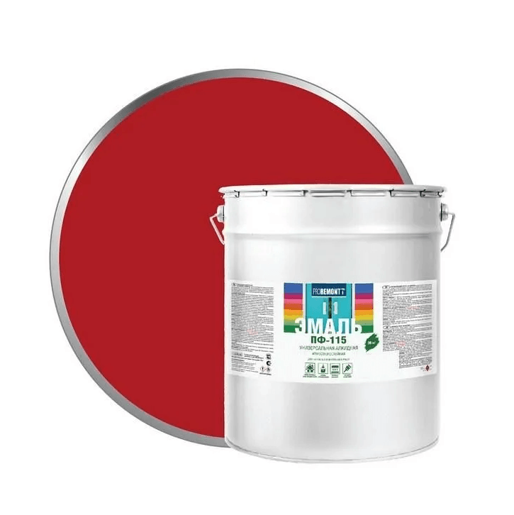 PROREMONT эмаль ПФ-115 Красный 20 кг