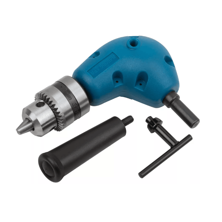 Переходник для дрели угловой с патроном, 90 градусов