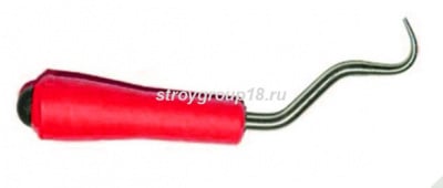 Крюк для вязки оцинк.сталь, пластик.рукоятка,220*30мм (шт.)