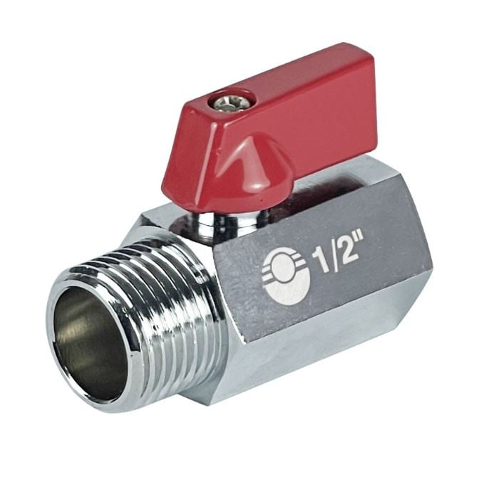 Кран шар. MINI VALFEX ВР1/4"хНР1/4" НИКЕЛИРОВАННЫЙ / шт