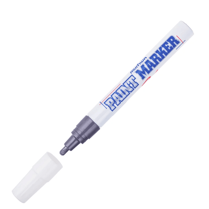 Маркер-краска 4мм РМ-06 серебр., Munhwa (12/576) (10702070/050923/3364410/1, КОРЕЯ)