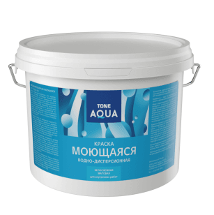 TONE краска ВД моющаяся белоснежная 2,5 кг/4/168