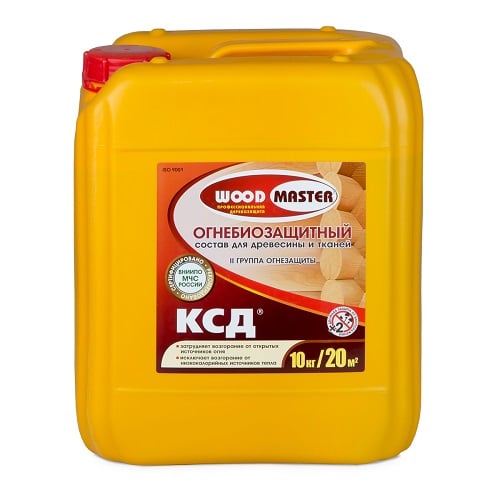 КСД огнеобиозащитный состав для древесины 10 л. (2-я группа)