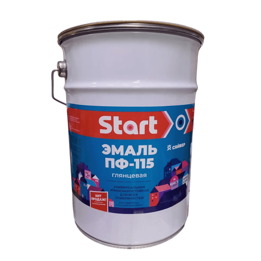 СТАРТ эмаль ПФ-115 желтый 5 кг./3
