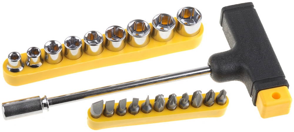 Отвертка Т-образная с насадками STAYER STANDART-22, 22 предм.,(2540-Н20)