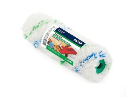 Ролик мини "для работ по дереву"  60 х 15 х 6мм, в/в 12мм, микрофибра, Акор (шт)