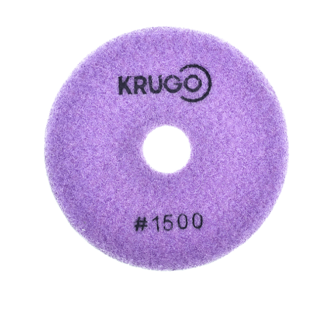 Алмазный гибкий шлиф. круг (черепашка), МОКРЫЙ 100 мм Р1500,KRUGO(PPW041500)(шт)