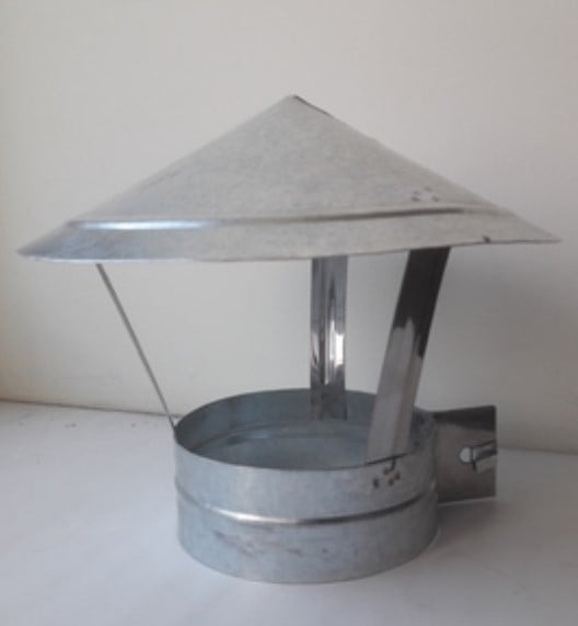 Зонт вентиляционный оцинкованный 130мм