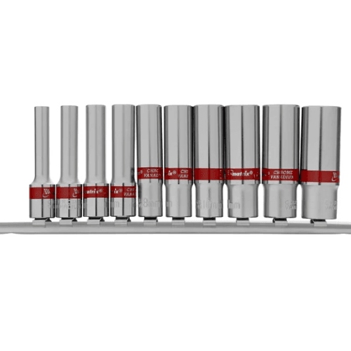 Набор удлиненных торцевых головок 6 гранные  1/4CrV.4-13мм 10пр.(уп) MATRIX