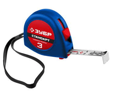 Рулетка  3м х16мм ЗУБР