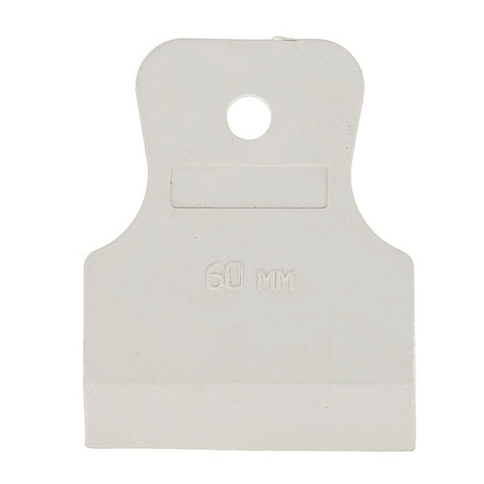 БИБЕР 35267 Шпатель резиновый белый 80мм (5/500)