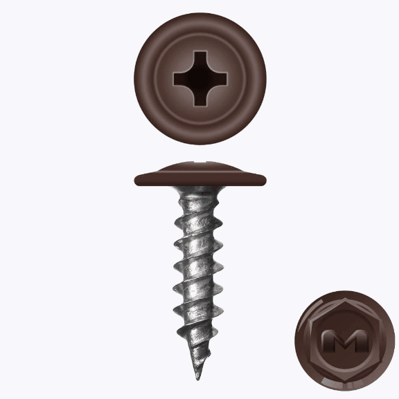 Саморез ПШ ТАЙВАНЬ острый 4.2*16 мм (8017) Шоколад (шт)