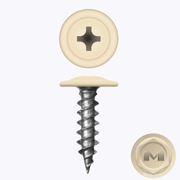 Саморез ПШ ТАЙВАНЬ острый 4.2*25 мм (1014) Слоновая кость ( шт)