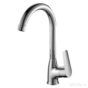 Смеситель для кухни ROSSINKA S35-23 одноручный,с высоким поворотным изливом, хром (шт)