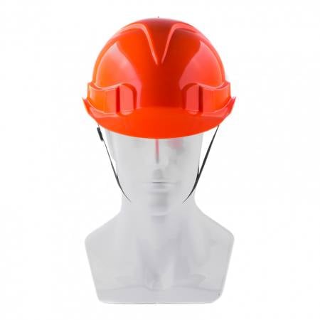 Каска строительная с храповым механизмом оранжевая