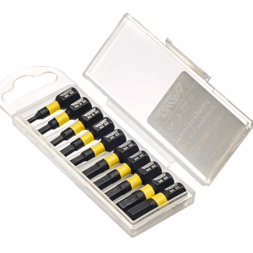 Набор бит HEX 25мм Torsion (H2.H2.5.H3.H4.H5.H6) 10ШТ Wurz