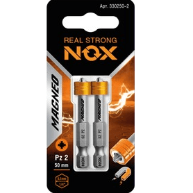 Биты PZ3х50 мм, S2,NOX,(2шт)