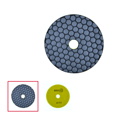 Алмазный гибкий шлиф. круг (черепашка), СУХОЙ 100 мм Р 100,KRUGO(PPD040100) (шт)
