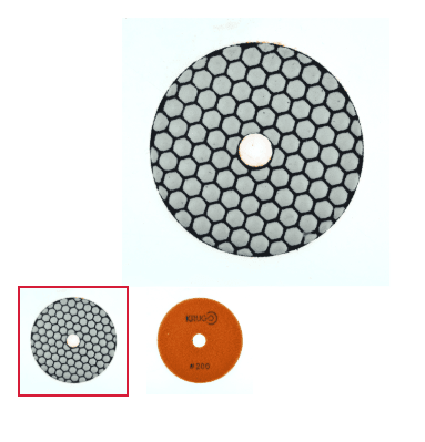 Алмазный гибкий шлиф. круг (черепашка), СУХОЙ 100 мм Р200,KRUGO(PPD040200) (шт)