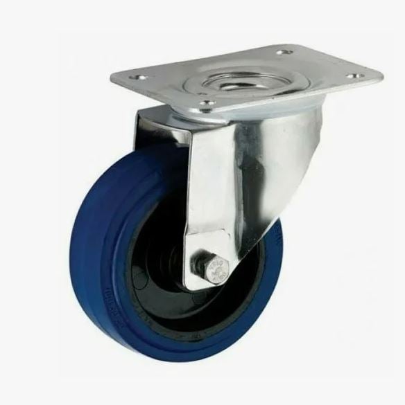 4025050 PVC Колесо ПВХ 50 мм под болт М10 синий (50/100)