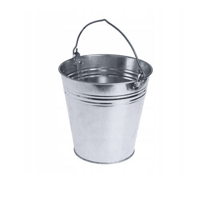 Ведро оцинк 10 л ГОСТ 0,4 мм  2 полоса ЛЦ