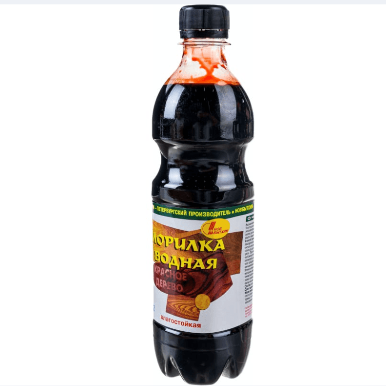 Морилка ВОДНАЯ красное дерево 0,5 л. ПЭТ/12