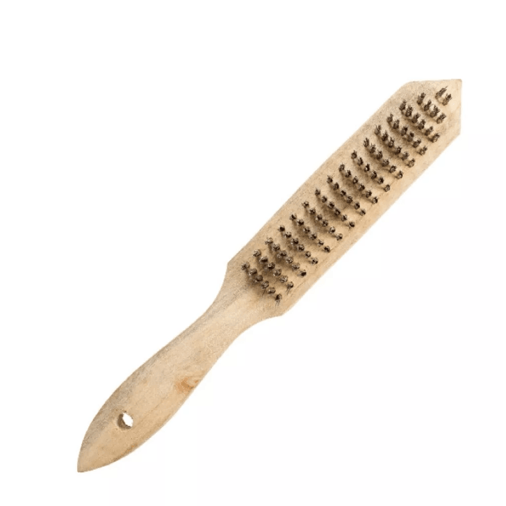 Щетка проволочная стальная, деревянная рукоятка, 6 рядов, толщина проволоки 0,33 мм, 270мм, (шт.)