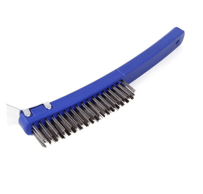 Щетка проволочная пластиковый корпус 4 ряда, толщина проволоки 0,33мм, 260мм, (шт.)