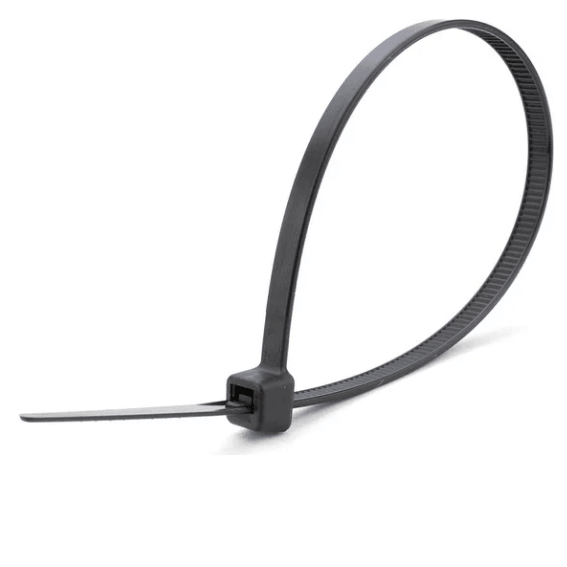 Хомут-стяжка нейлоновая морозостойкая REXANT 200х3,6мм, черная (100шт/уп)