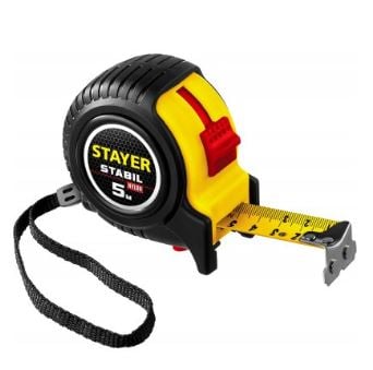 Рулетка 5м х 25мм профессиональная, STAYER Stabil 34131-05-25_z02 (шт)