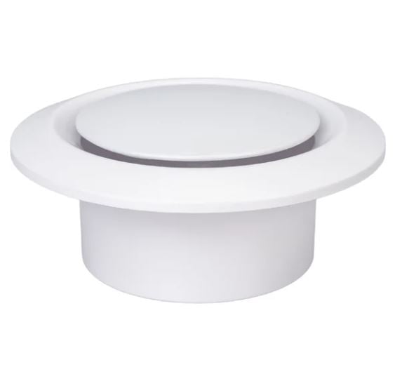 Анемостат приточно-вытяжной регулируемый с фланцем 100 мм Эвент А100Ф (шт)