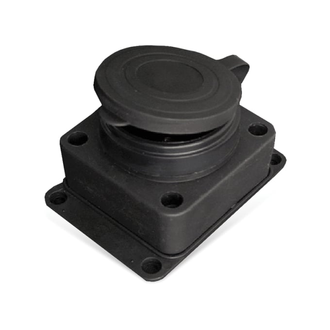 Колодка каучук 'UNIVersal' 1-мест. настен. с заглушкой c/з 16А 250В IP44 / шт