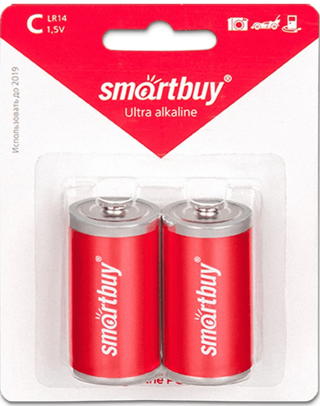 Батарейка Smartbuy LR14 BL-2 (2-шт)