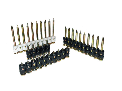 Гвозди 3,05х17мм черные ЛЕНТА ,TOYA по бетону. металлу, кирпичу,сил.(1 лента 10 гвозд.)