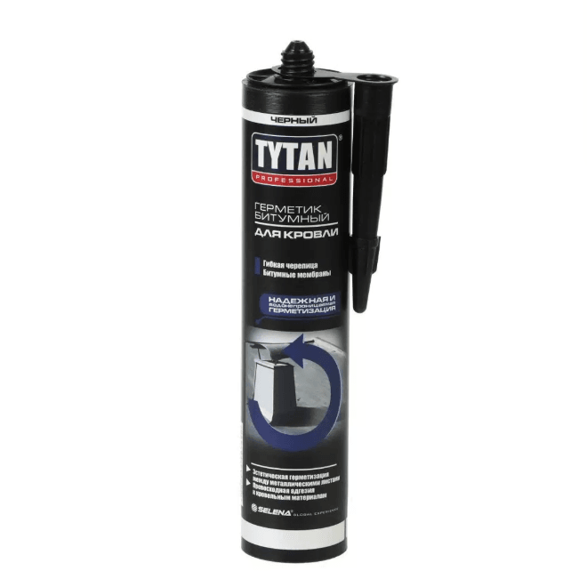 Герметик Битумный для кровли Черный Tytan 310 ml. 17690